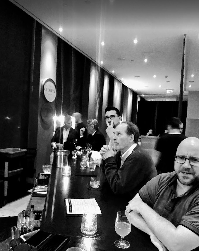 Circa 2019 - From across a crowded bar in Toronto, Eric gives me the 2 fingered salute, and yes that is Patrick Lauke sitting at the bar.