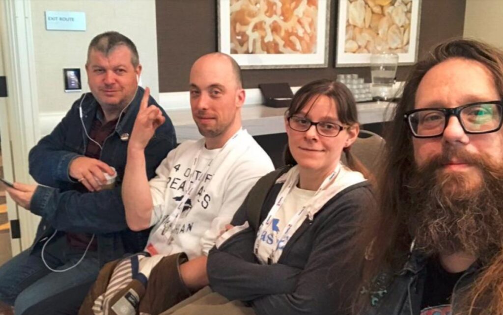 sitting in a presentation at CSUN 2016? with Job, Stommepoes and Billy