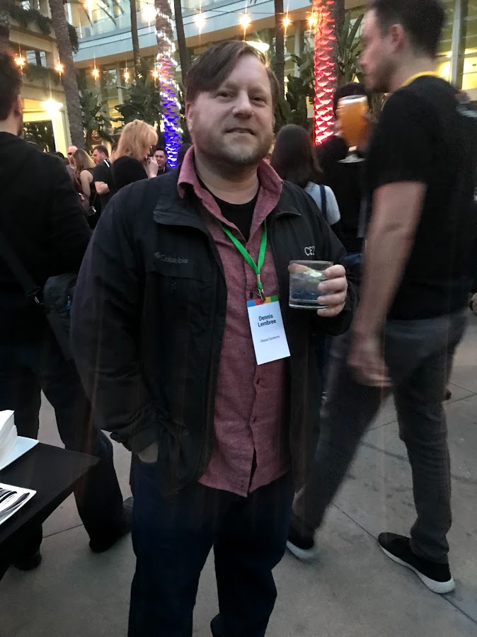 Dennis enjoying a beverage at a CSUN reception